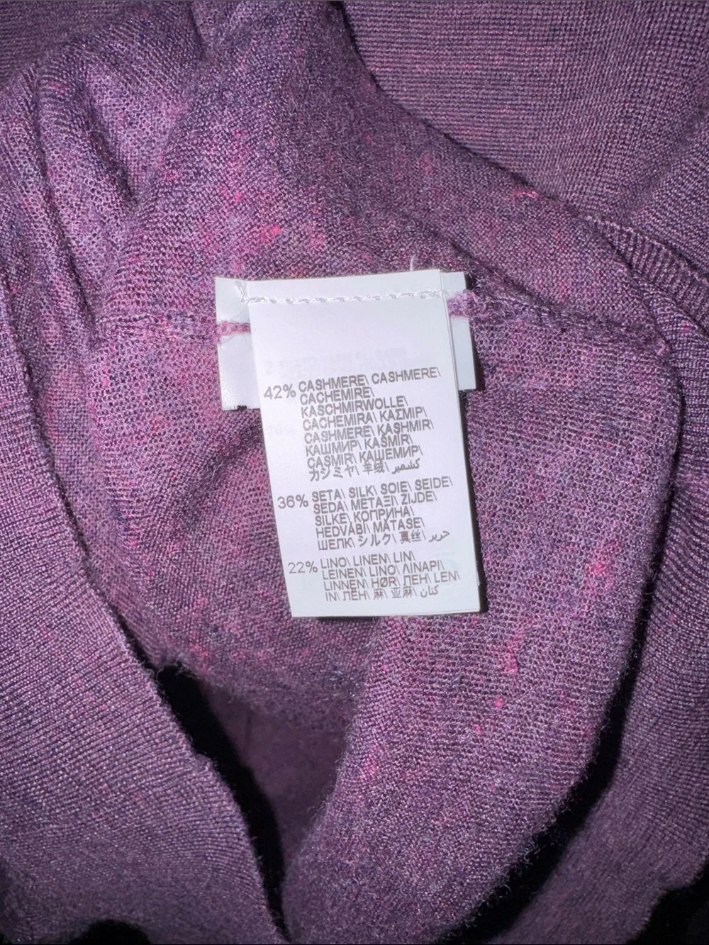 Brunello Cucinelli Men's Plum-Purple Crewneck Sweater - Picture 3 of 4